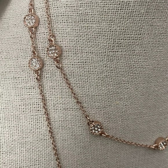 Kate Spade Gatsby Dot Mini Scatter Necklace- Rose Gold - Picture 5 of 7